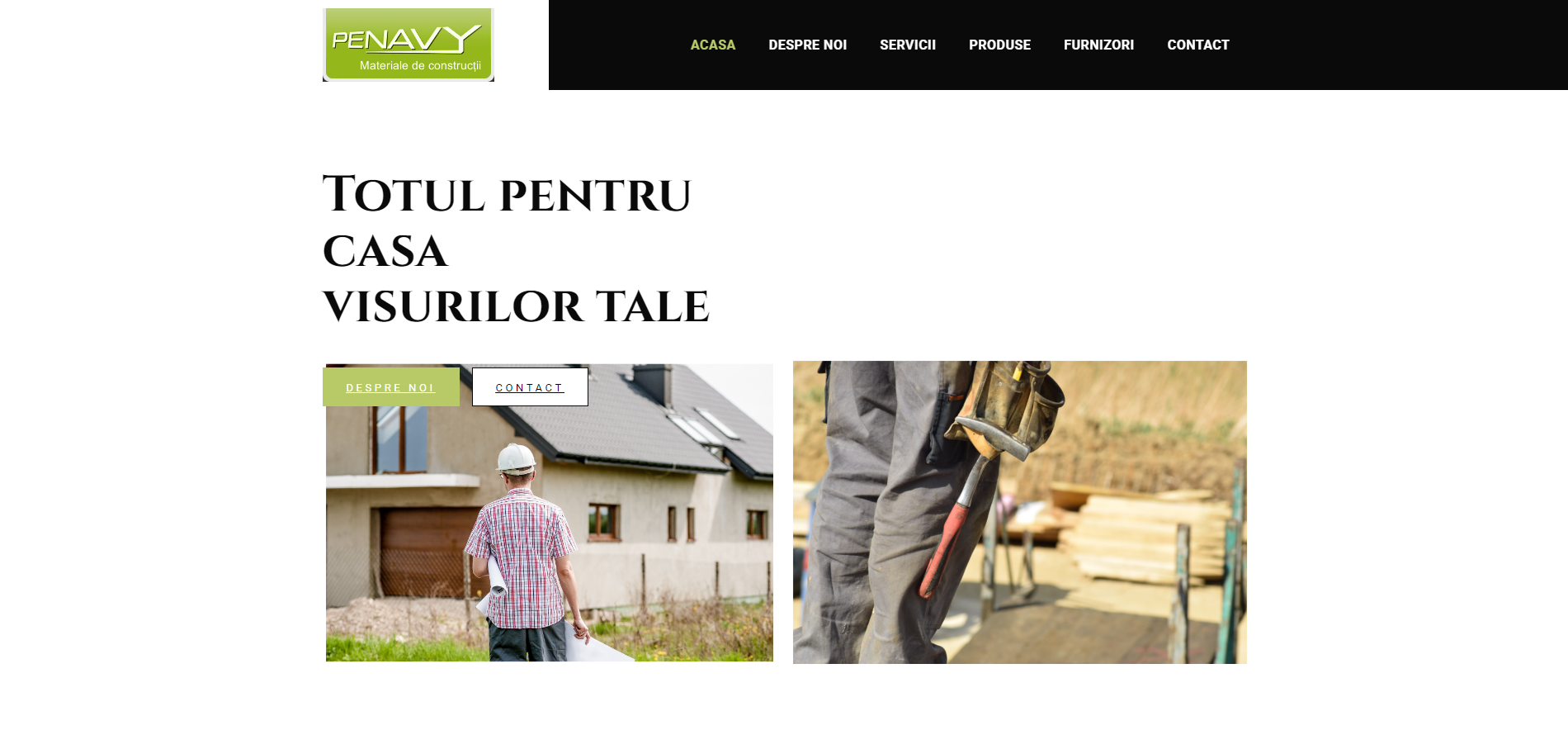 Site materiale de constructii firma Penavy Com SRL